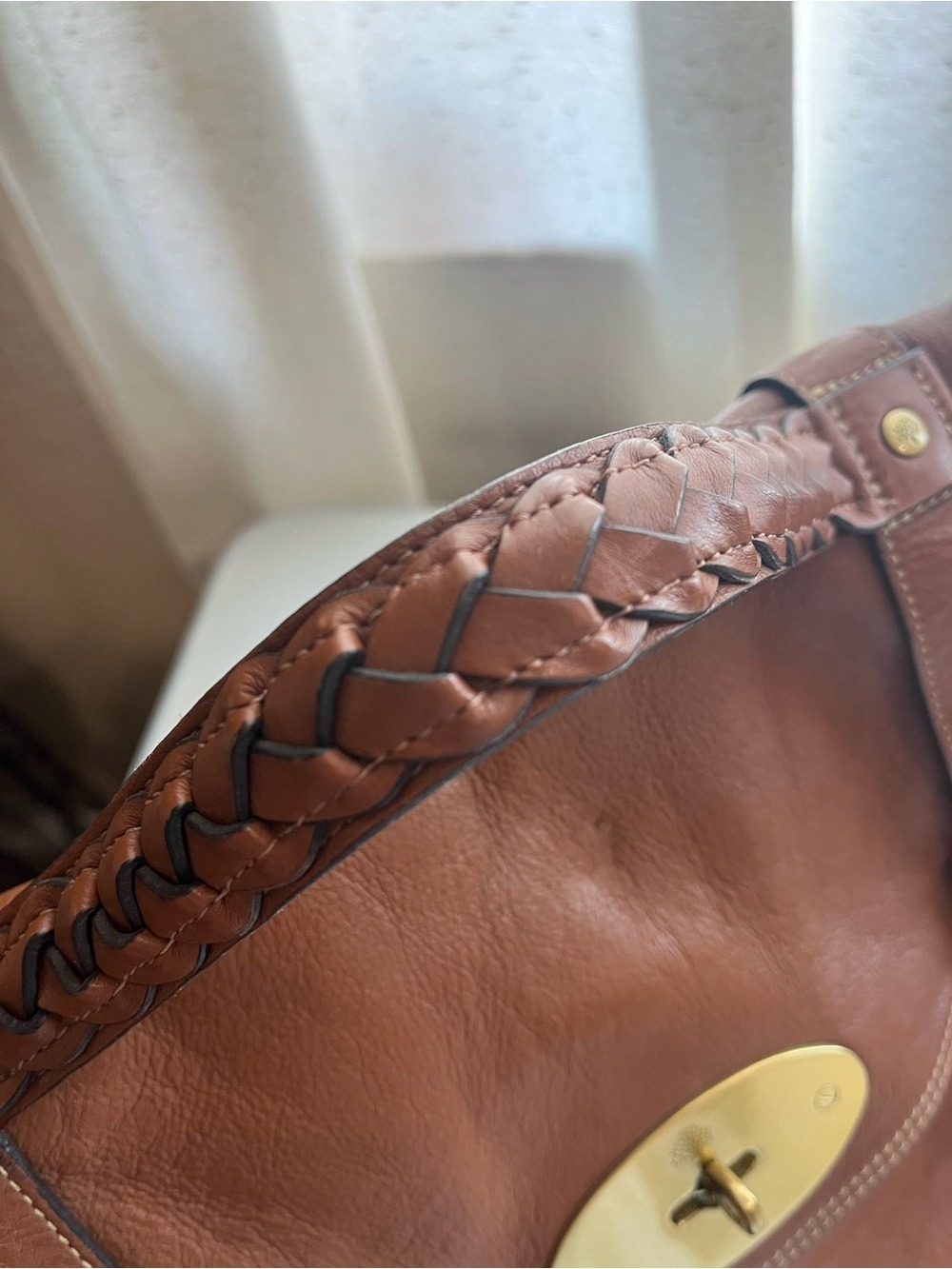 MULBERRY IN SOFT BUFFALO OAK LEATHER ALEXA - Picture 3 of 16